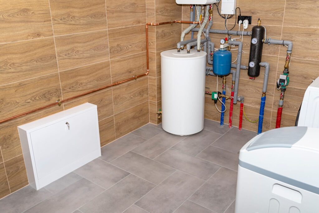 Residential water heater and plumbing system installed in Redmond